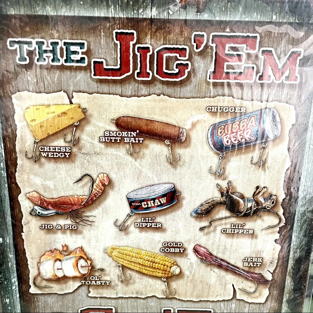 NEW The Jig’Em and Gig’Em Club Metal Sign